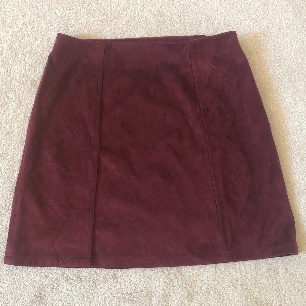 Faux suede Mini-skirt